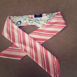 Coach silk skinny scarf